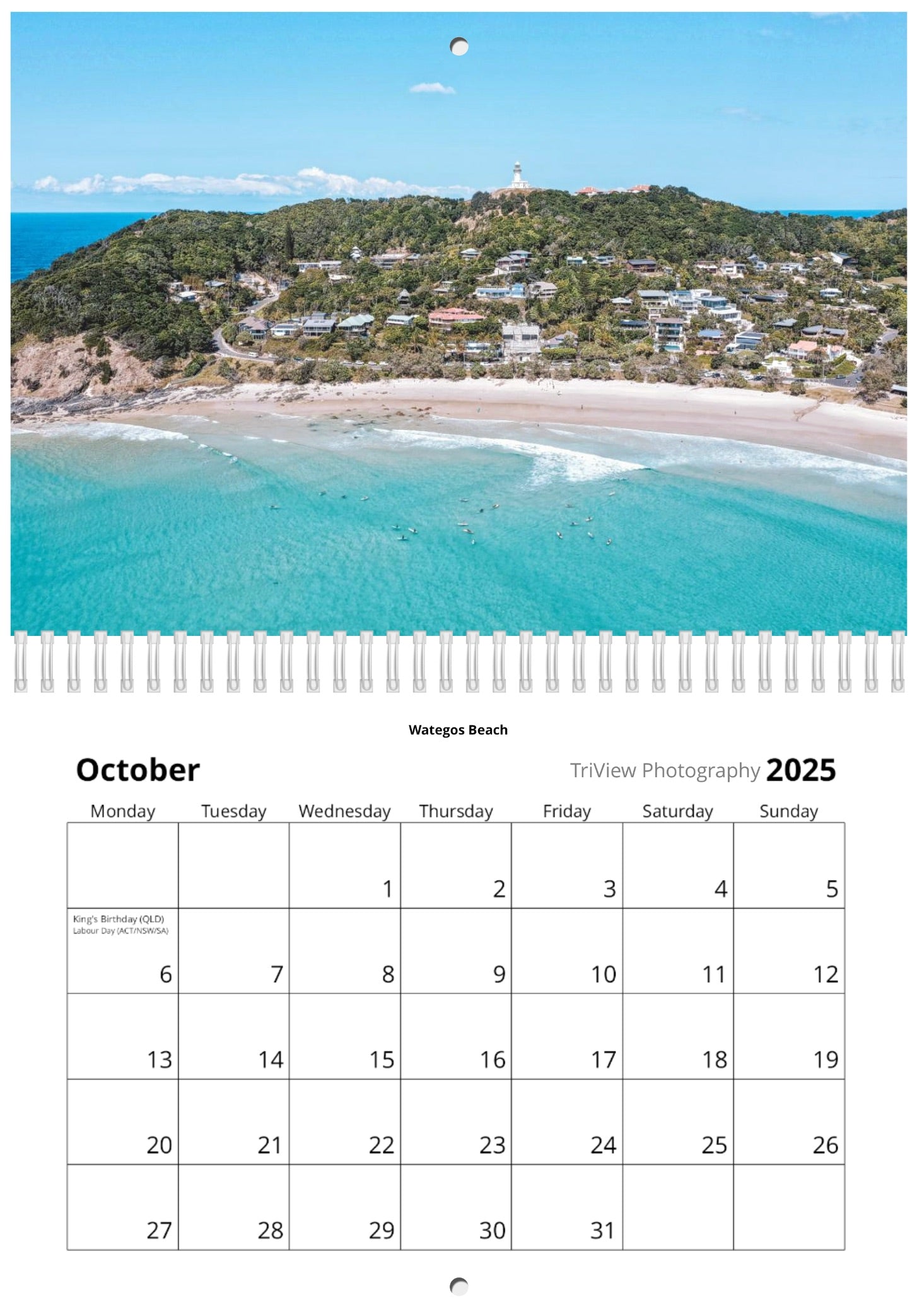 2025 Byron Bay Calendar