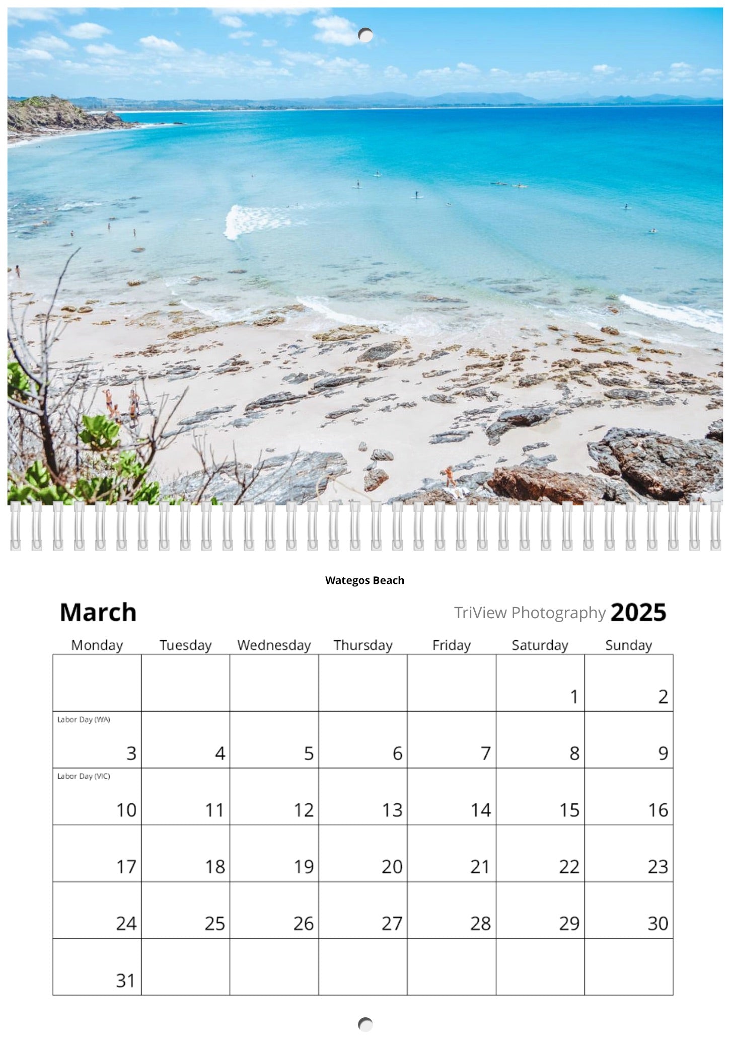 2025 Byron Bay Calendar