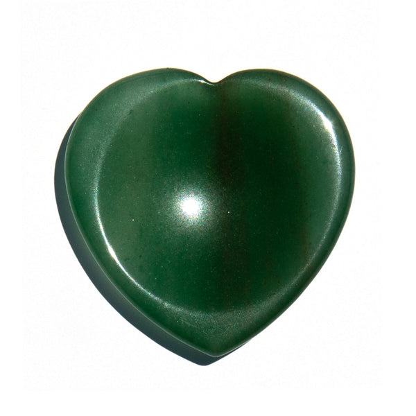 Heart Worry Stone - Green Adventurine