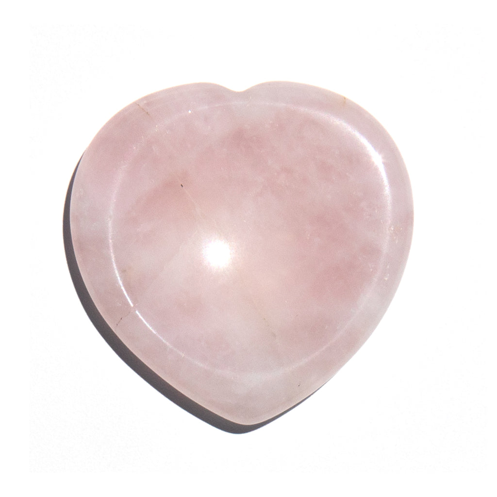 Heart Worry Stone - Rose Quartz