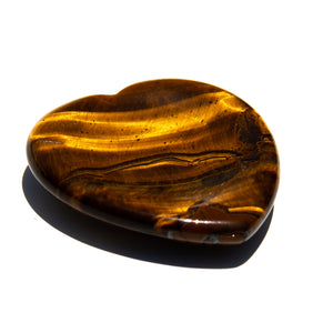 Heart Worry Stone - Golden Tigers Eye