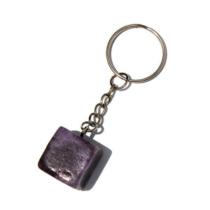 Key Chain Cube - Lepidolite