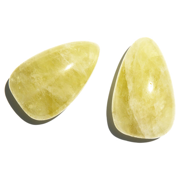 Lemon Quartz Palm Stone