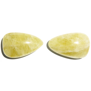 Lemon Quartz Palm Stone