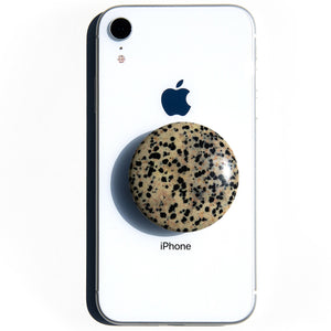 Dalmation Jasper Pop Socket Round