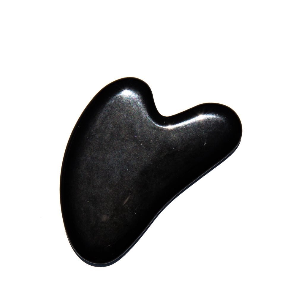 Black Obsidian Gua Sha - Heart Shape
